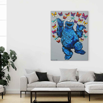 Cookie Monster Saw Love (Original Painting)
