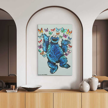 Cookie Monster Was Always Up (Original Painting)