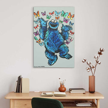Cookie Monster Was Always Up (Original Painting)