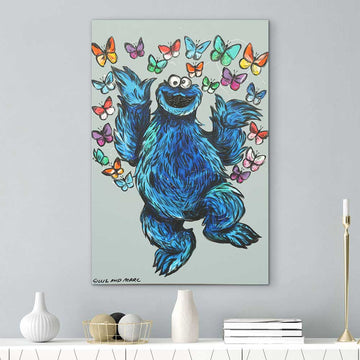 Cookie Monster Was Always Up (Original Painting)