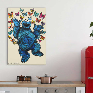 Cookie Monster Was In His Happy Place (Original Painting)