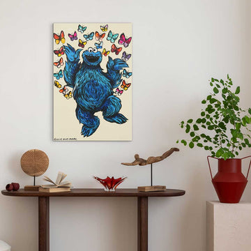 Cookie Monster Was In His Happy Place (Original Painting)