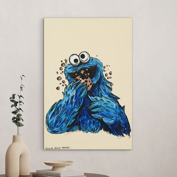 Cookie Monster Was Vegan (Original Painting)