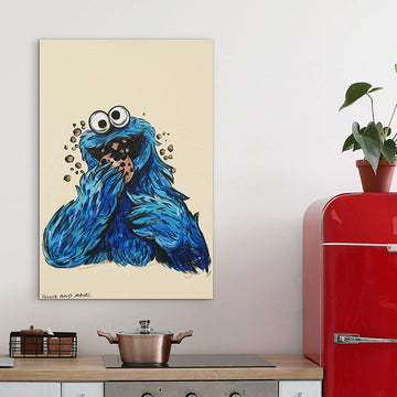 Cookie Monster Was Vegan (Original Painting)