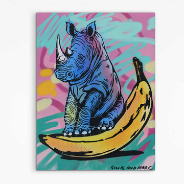 Crazy Rhino (Original Painting)