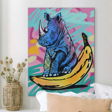 Crazy Rhino (Original Painting)