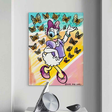 Daisy Had a Little Flutter of Friends (Original Painting)
