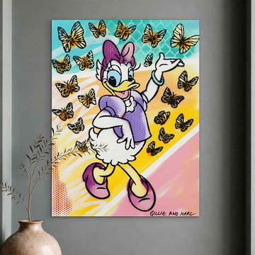 Daisy Had a Little Flutter of Friends (Original Painting)