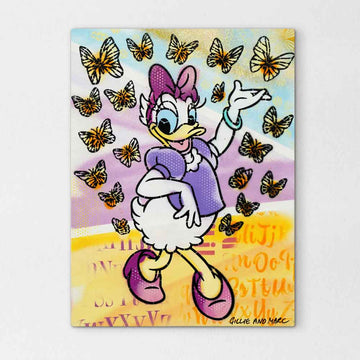 Daisy Had Butterflies on Her Mind (Original Painting)