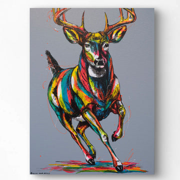 Deer In The Dawn (Original Painting)