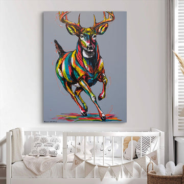 Deer In The Dawn (Original Painting)