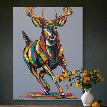 Deer In The Dawn (Original Painting)