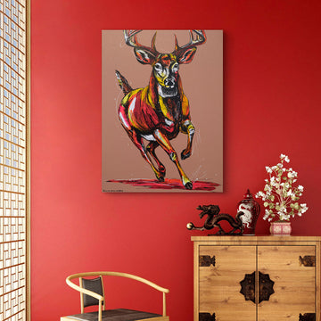 Deer's Dash (Original Painting)