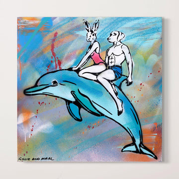 Dolphin Alive and Well (Original Painting)