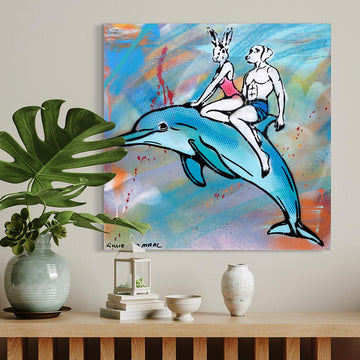 Dolphin Alive and Well (Original Painting)