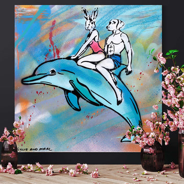 Dolphin Alive and Well (Original Painting)