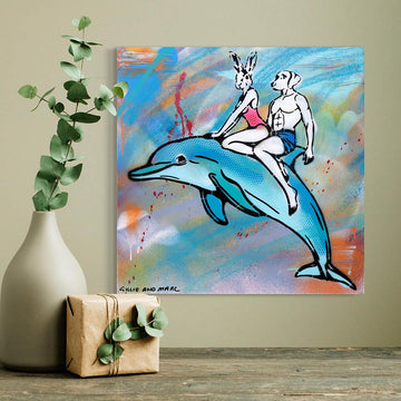 Dolphin Alive and Well (Original Painting)