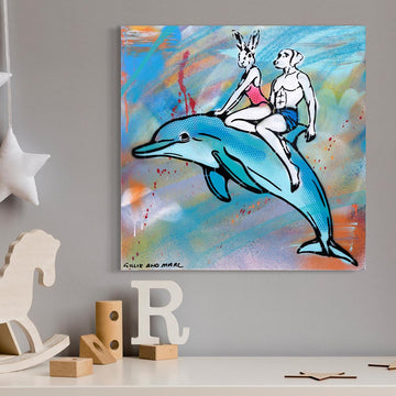 Dolphin Alive and Well (Original Painting)