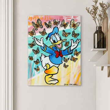 Donald Had a Little Flutter of Friends (Original Painting)
