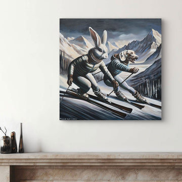 Downhill Racers (Original Painting)