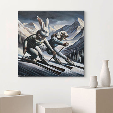 Downhill Racers (Original Painting)