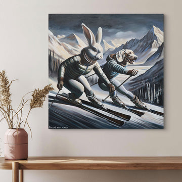 Downhill Racers (Original Painting)