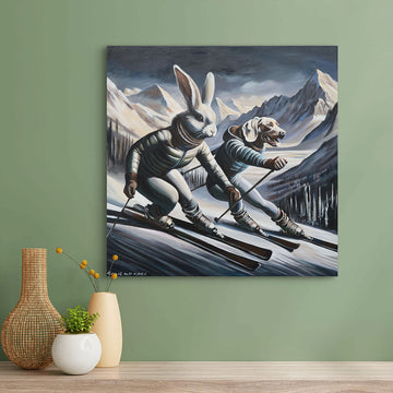 Downhill Racers (Original Painting)