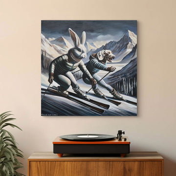 Downhill Racers (Original Painting)