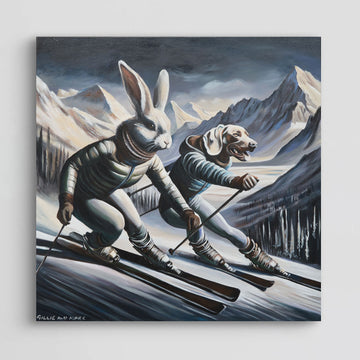Downhill Racers (Original Painting)
