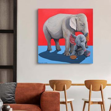 Ele Loves Ele (Original Painting)