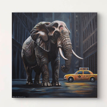 Elephant Cab (Original Painting)