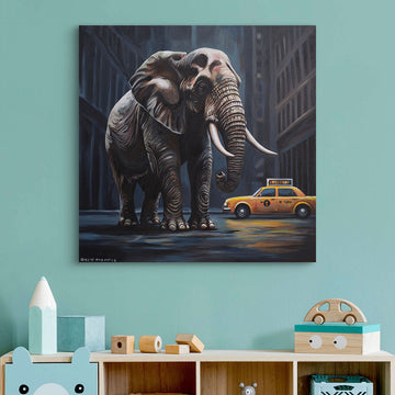 Elephant Cab (Original Painting)
