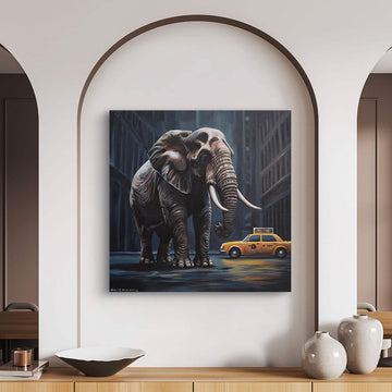 Elephant Cab (Original Painting)