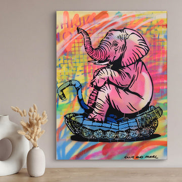 Elephant Crush (Original Painting)