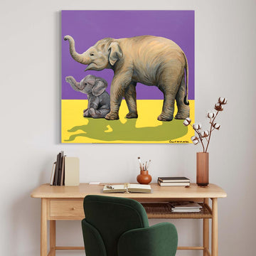 Elephant Loves Elephant Soft Toy (Original Painting)