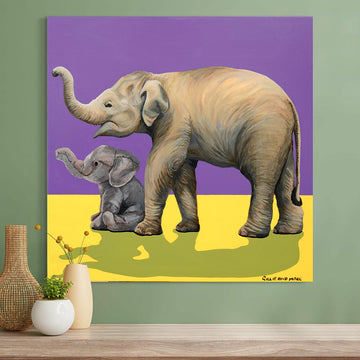Elephant Loves Elephant Soft Toy (Original Painting)