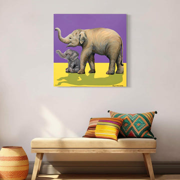 Elephant Loves Elephant Soft Toy (Original Painting)