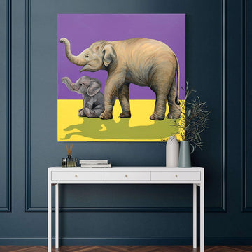 Elephant Loves Elephant Soft Toy (Original Painting)