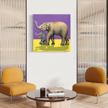 Elephant Loves Elephant Soft Toy (Original Painting)