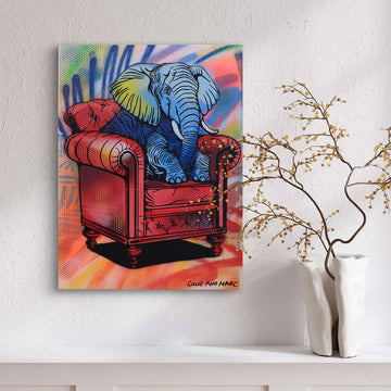 Elephant at Home (Original Painting)
