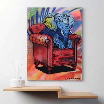 Elephant at Home (Original Painting)