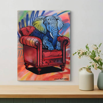 Elephant at Home (Original Painting)