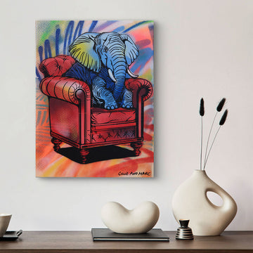 Elephant at Home (Original Painting)