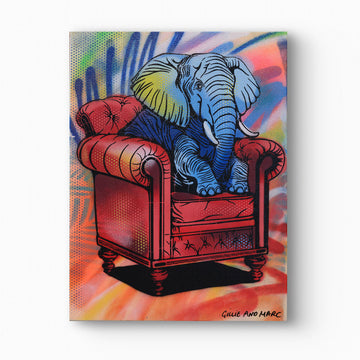 Elephant at Home (Original Painting)