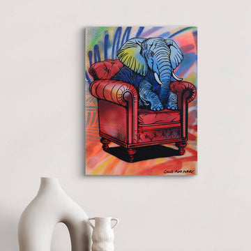 Elephant at Home (Original Painting)