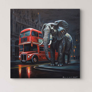 Elephant in London (Original Painting)