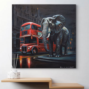 Elephant in London (Original Painting)