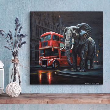 Elephant in London (Original Painting)