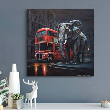 Elephant in London (Original Painting)