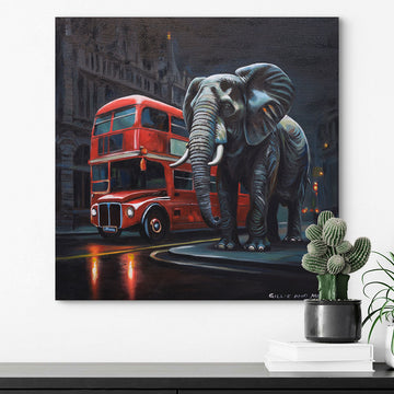 Elephant in London (Original Painting)